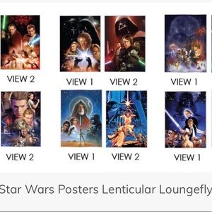 Loungefly Star Wars Lenticular Movie Poster Blind Box Enamel Pin set of 12